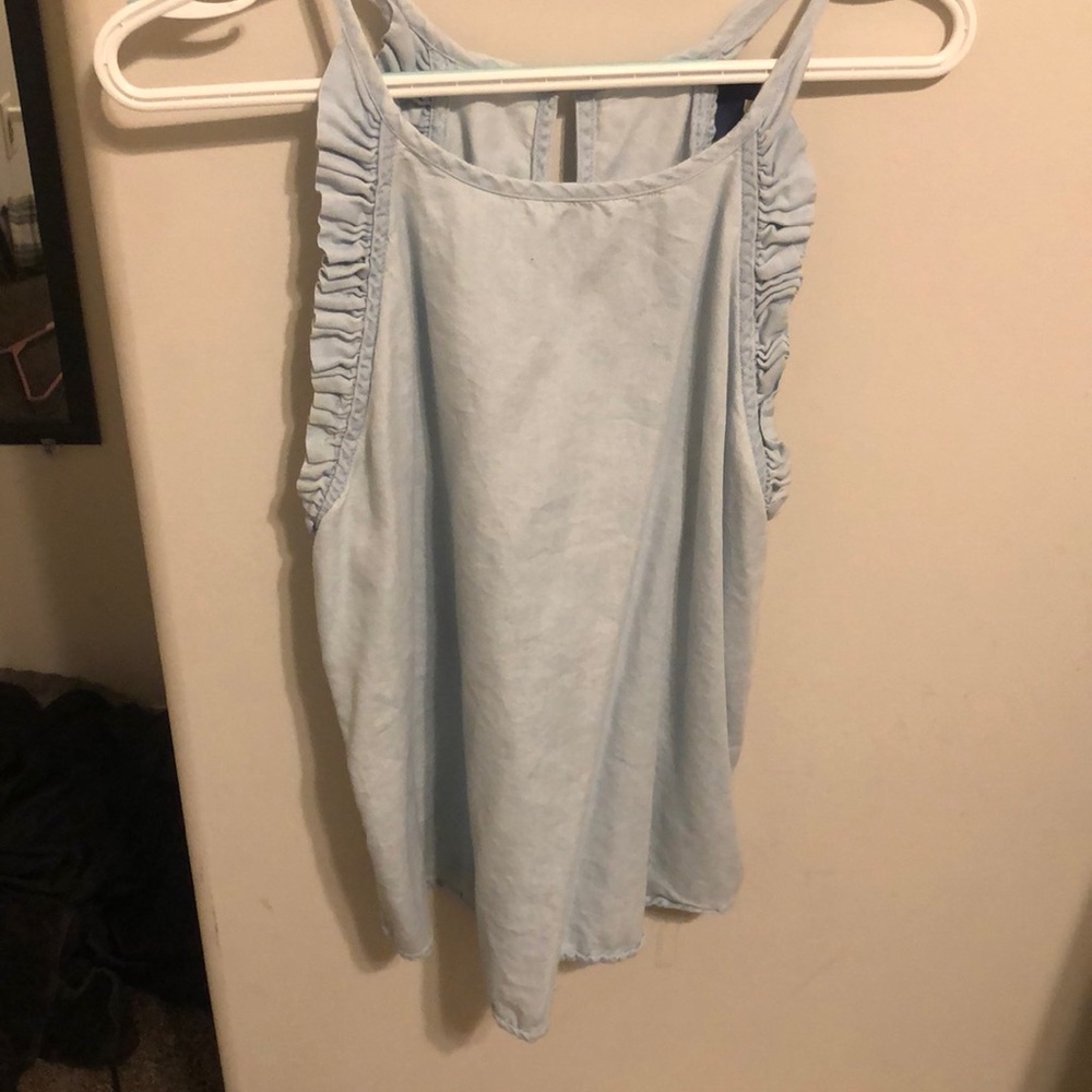 Flowy tank top with ruffles!